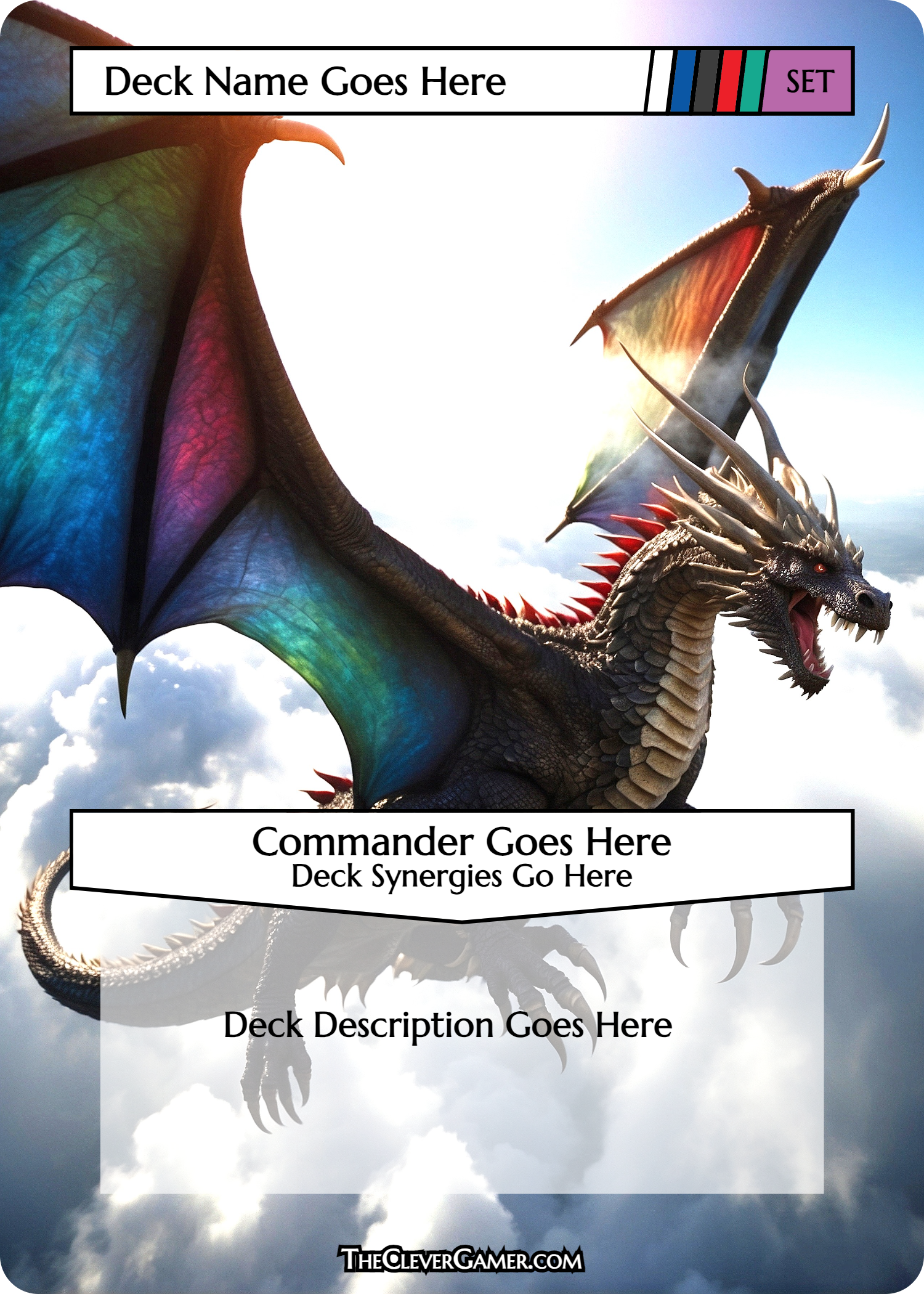 5 Color Dragon EDH Smartcard Example