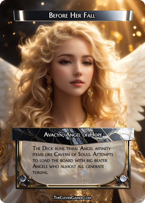 Angel Portrait EDH Smartcard After Example Custom Design