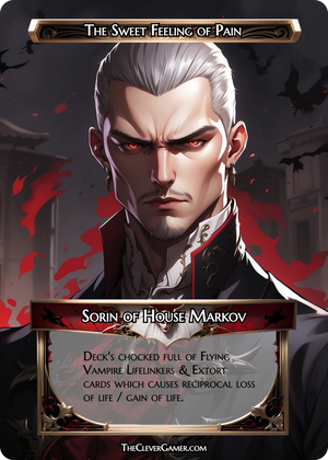 Anime Vampire Card Example