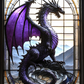 Black Stained Glass Dragon ECKOcard Full Art