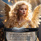 Blonde Angel Themed ECKOcard™ for Magic the Gathering Angel Players After Example Glack and Gold