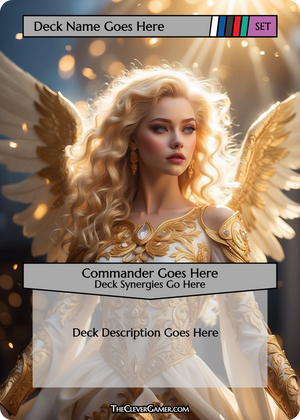 Blonde Angel Themed ECKOcard™ for Magic the Gathering Angel Players Personlization Options