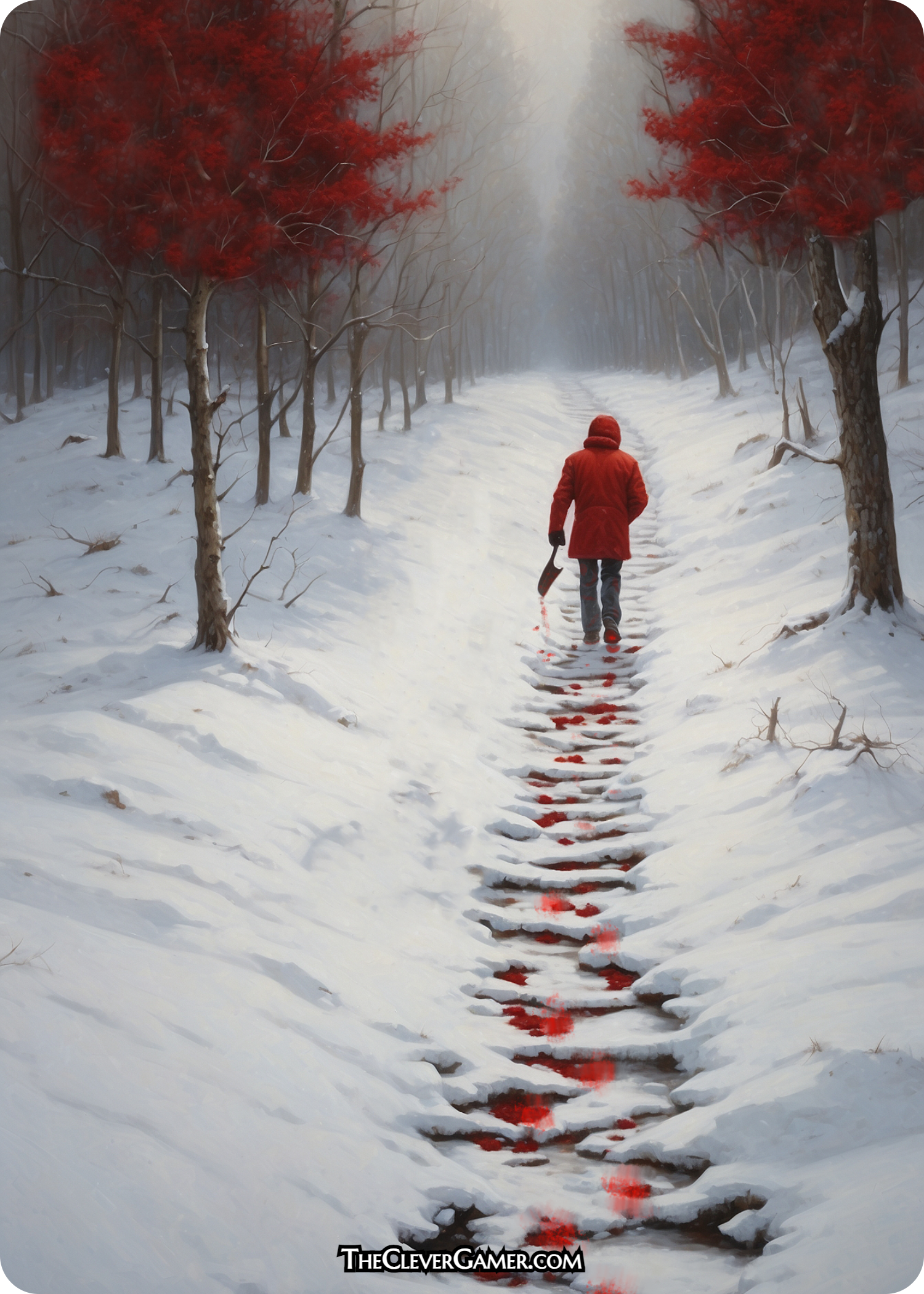 Bloody Footprints In The Snow Full Art