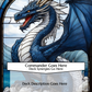 Blue Stained Glass Dragon ECKOcard Card Customization