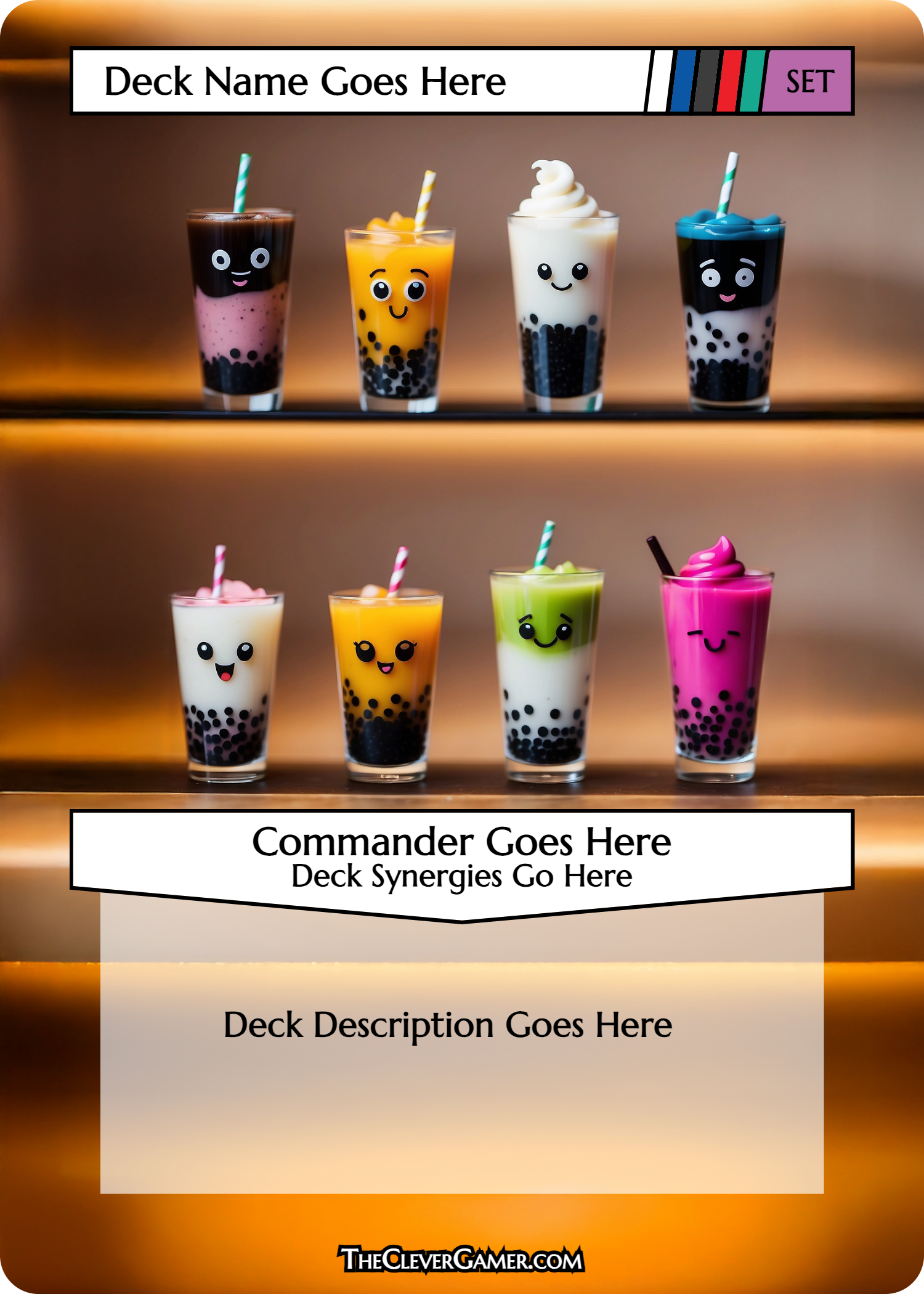 Boba Drink ECKOcard Example Template