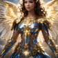 Brunette Asian Themed Angel ECKOcard™ for Magic the Gathering Angel Players Full Art