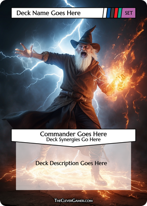 Bumbling Goofy Wizard EDH Smartcard Card Customization