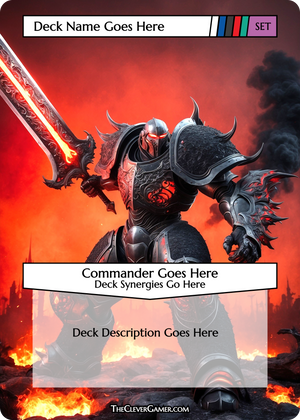 Chaos Knight ECKOcard Example Card Personalization