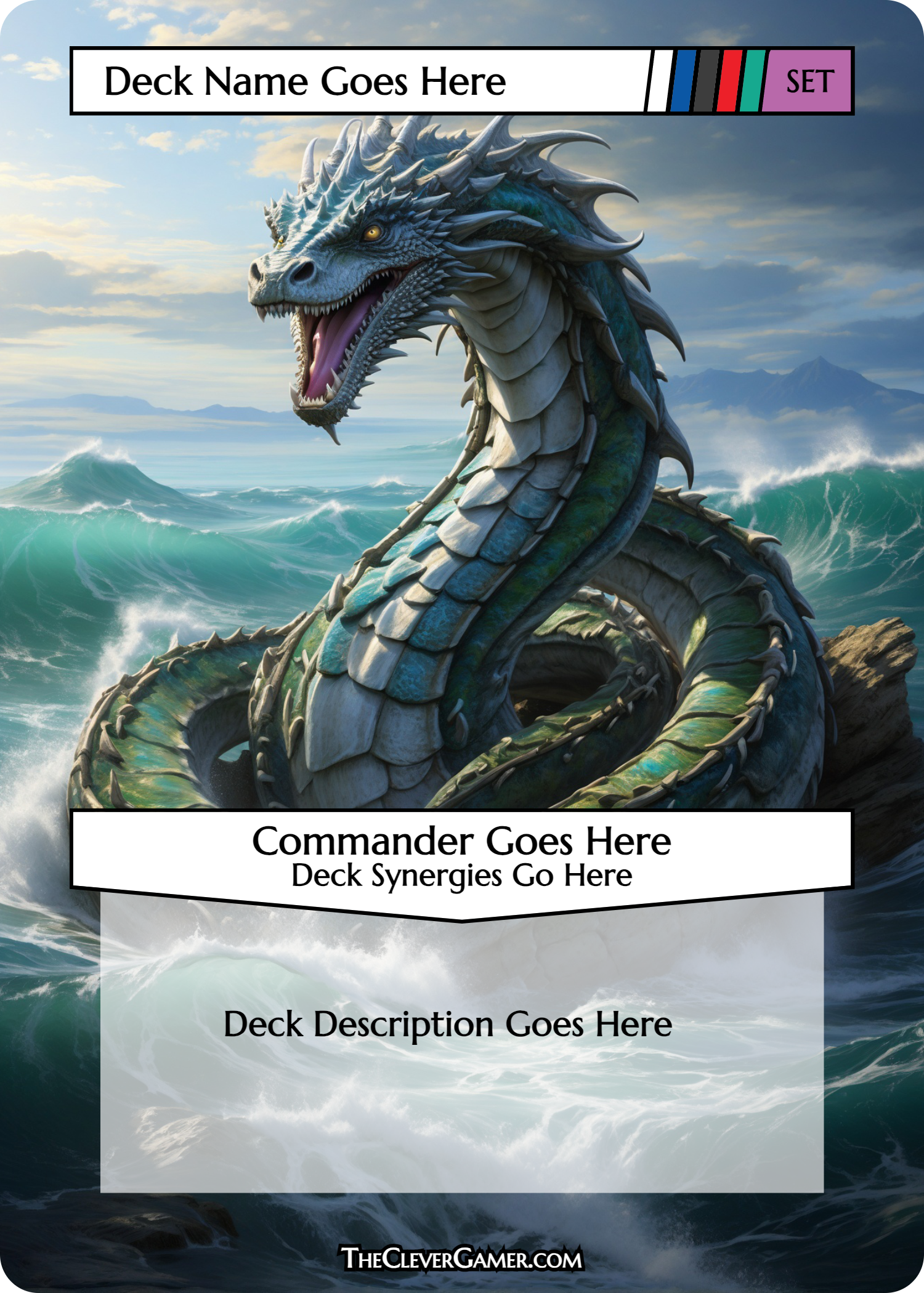 Coiled Sea Monster Customization Options