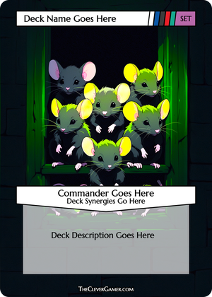 Colony of Cute Rats EDH Smartcard Personalization Options