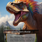 Colorful Dinosaur Personalization Options Example Card