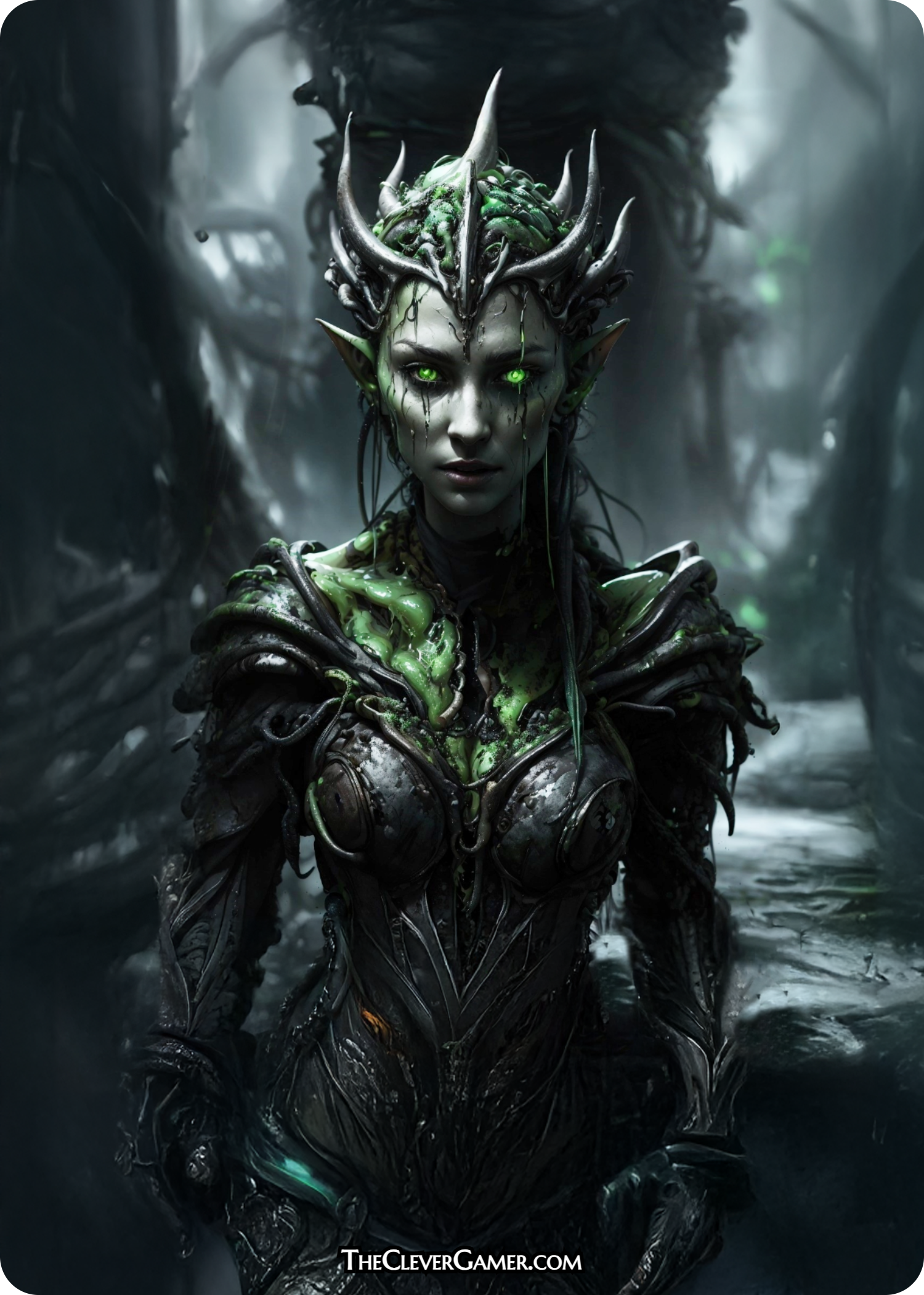 Corrupted Elf Portrait Full Art