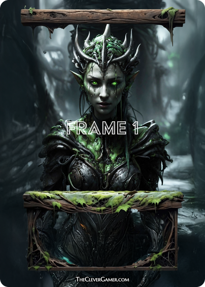 Corrupted Elf Portrait ECKOcard™ for Elf Magic The Gathering Commander Decks