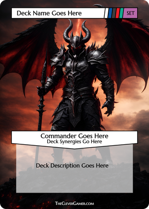 Demon Lord ECKOcard Customization Options