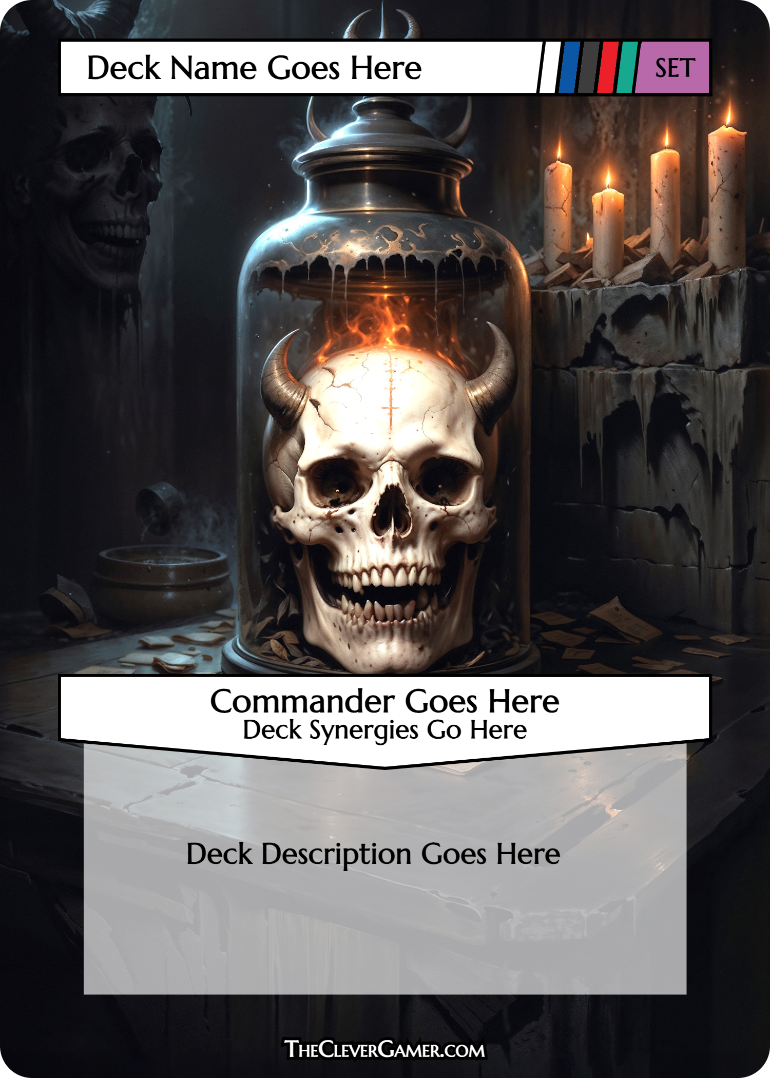 Demon Skull Reliquary ECKOcard Card Personalization