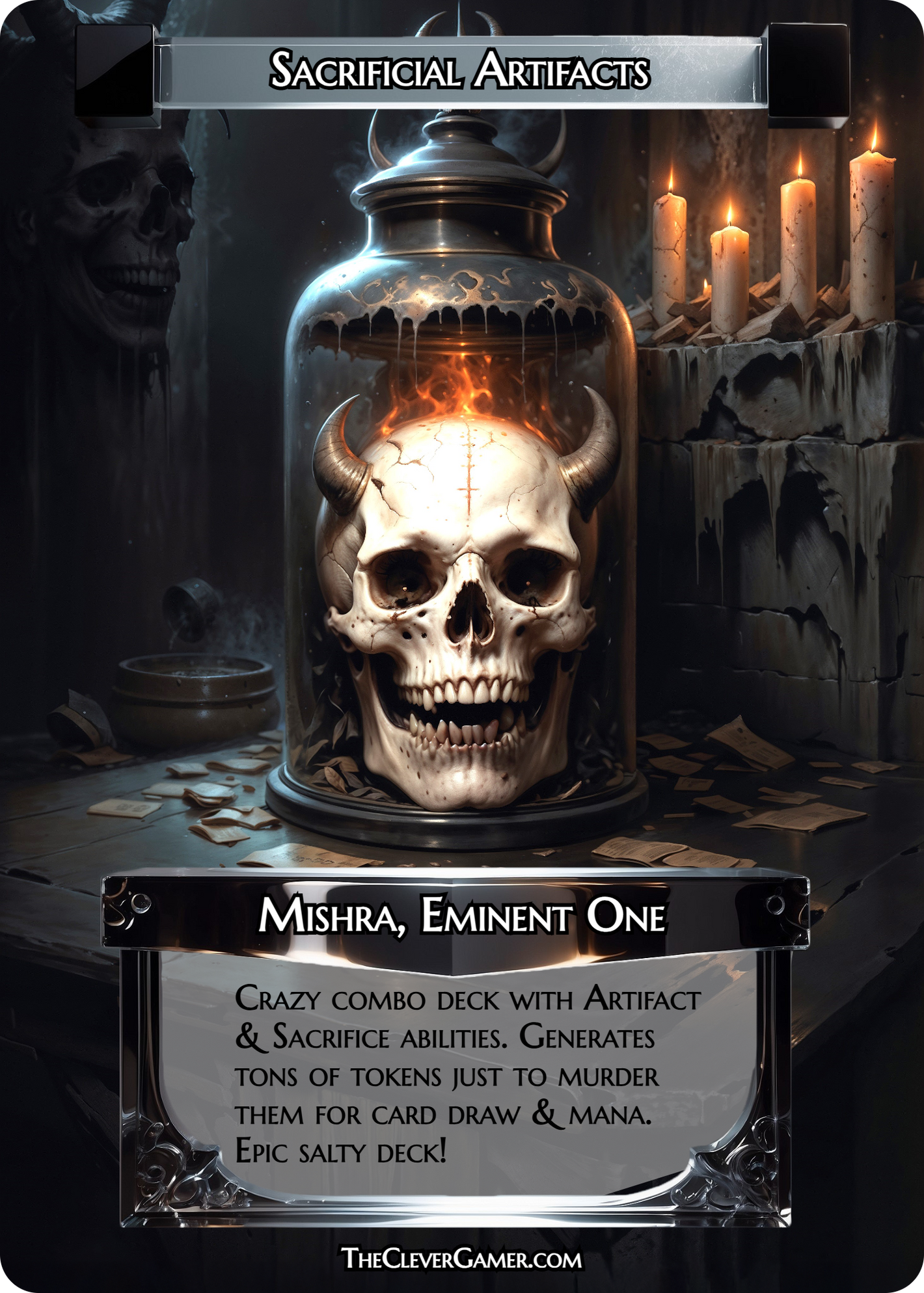 Demon Skull Reliquary ECKOcard Example Card