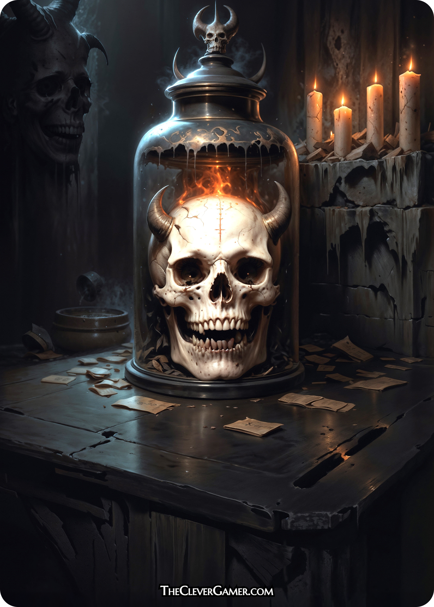 Demon Skull Reliquary ECKOcard Full Art