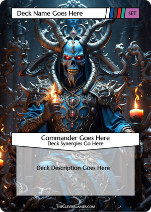 Demon Throne  EDH Commander Smartcard Personalization