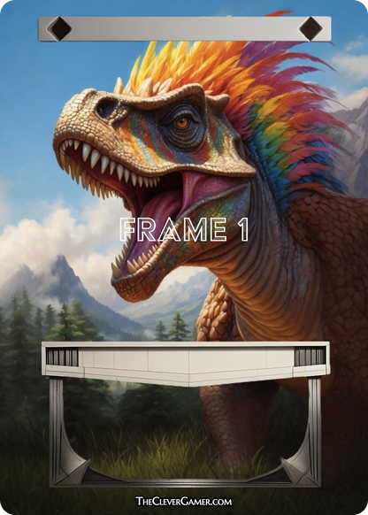 Colorful Dinosaur ECKOcard™ for Dinosaur Magic The Gathering Commander Decks