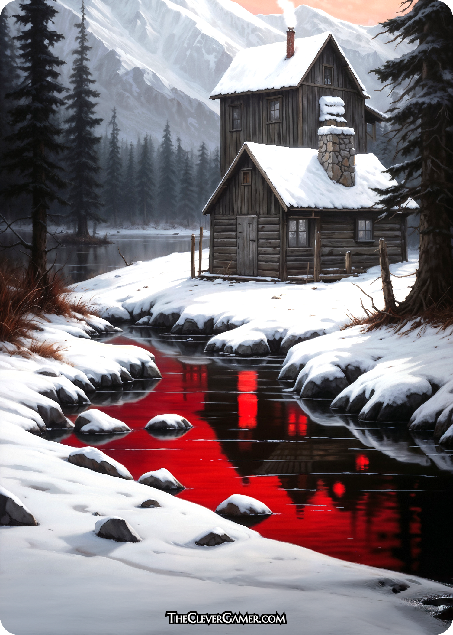 Evil Cabin In the Snowy Woods EDH Smartcard Full Art