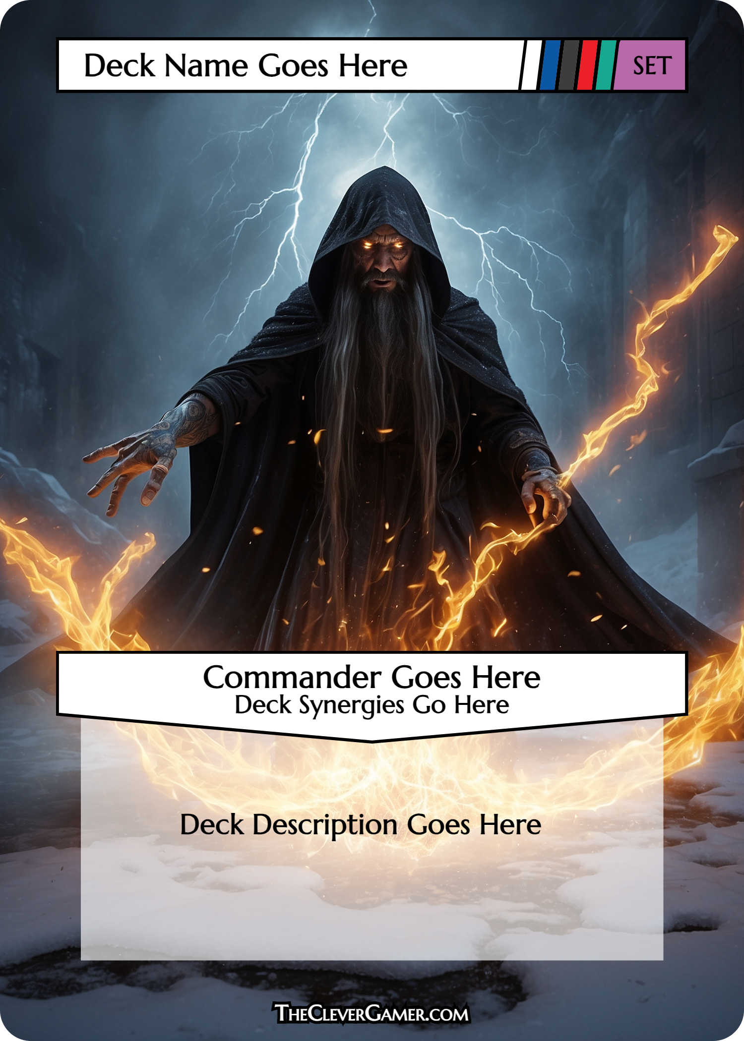 Evil Wizard Themed EDH Smartcard Card Personalization