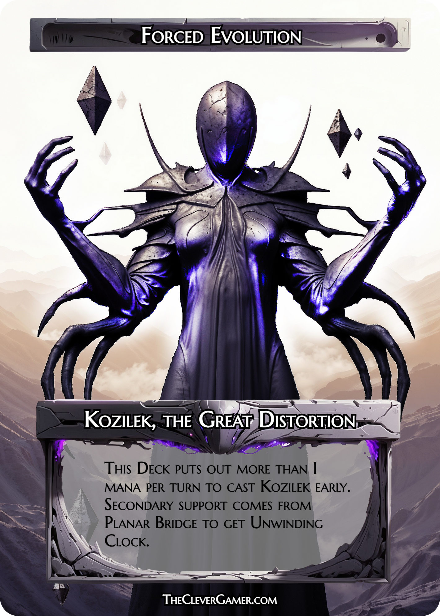 Faceless Horror EDH Smartcard for Colorless EDH Decks Example Card