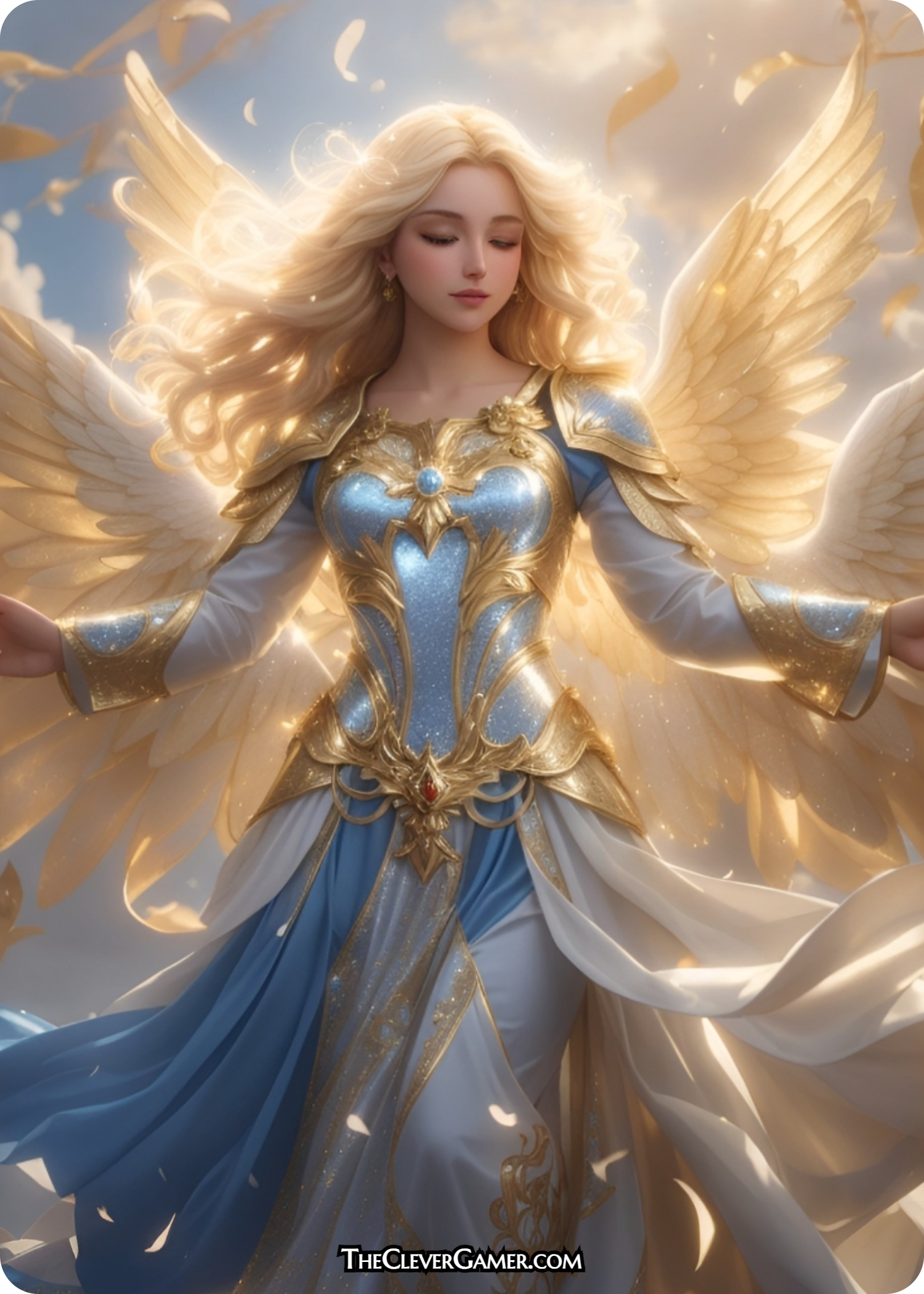 Floating Angel Themed ECKOcard™ for Magic the Gathering Angel Players Full Art