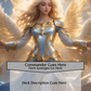 Floating Angel Themed ECKOcard™ for Magic the Gathering Angel Players Personalization Options