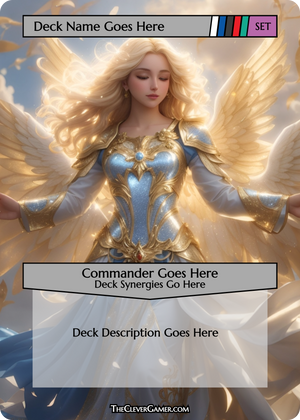 Floating Angel Themed ECKOcard™ for Magic the Gathering Angel Players Personalization Options