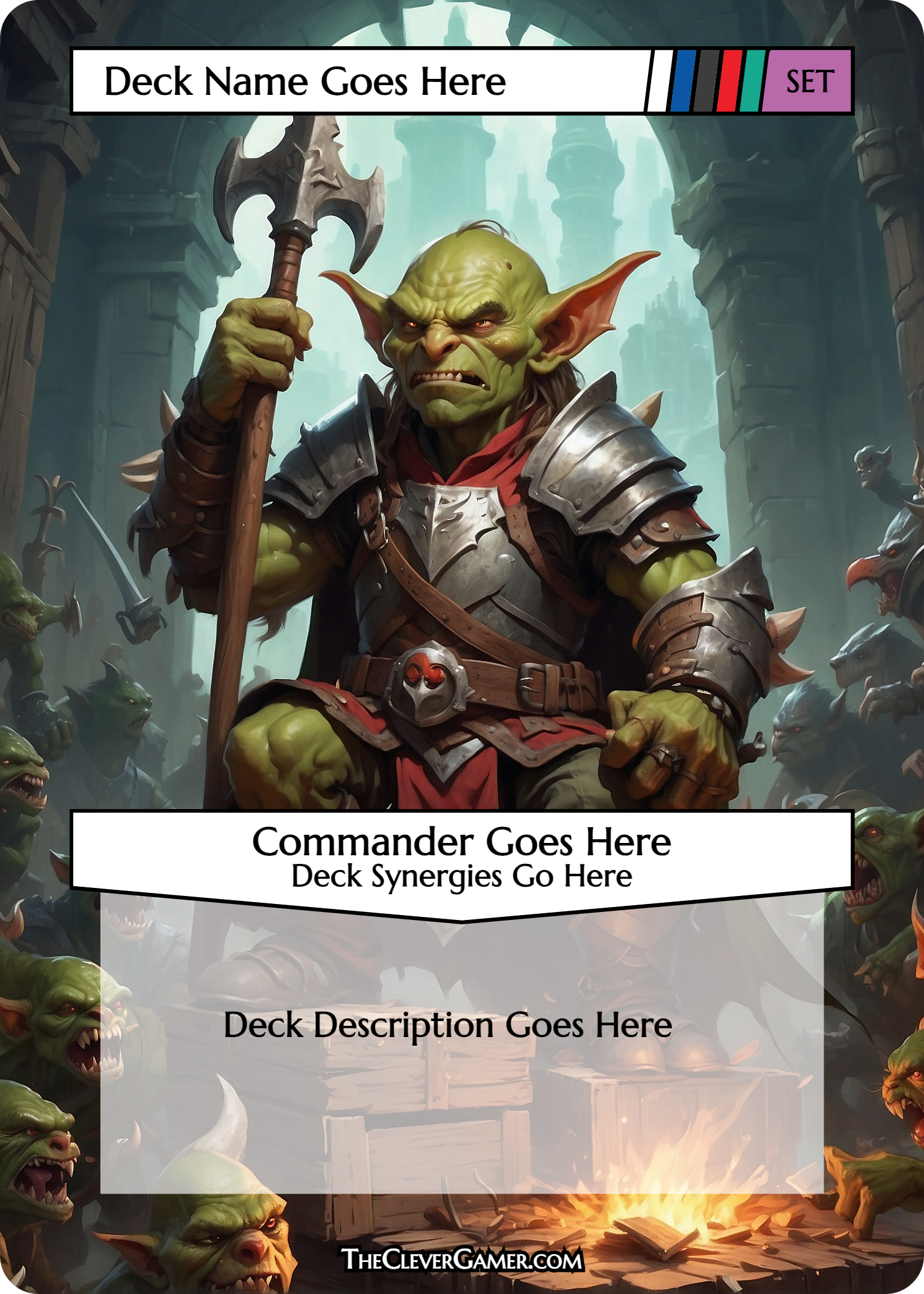 Goblin Leader Themed EDH Smartcard Card Customization