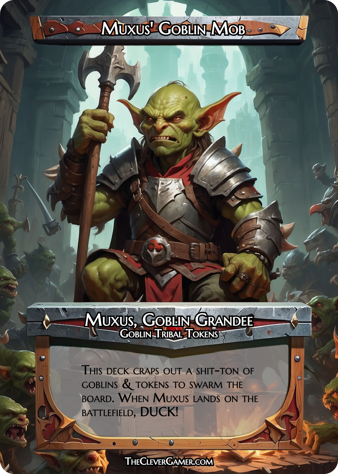 Goblin Leader Themed EDH Smartcard Example Card