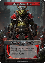 Goblin Warlord Themed EDH Smartcard Card Example