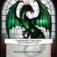 Green Stained Glass Dragon ECKOcard Card Customization