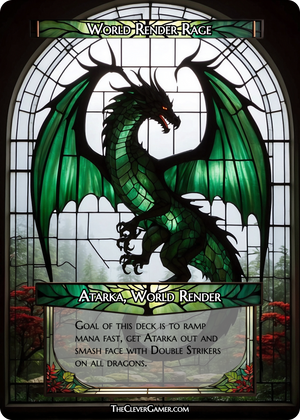 Green Stained Glass Dragon ECKOcard Fully Custom