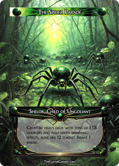 Juicy Spiders ECKOcard™ for Spider Tribal / Creature Magic The Gathering Commander Decks