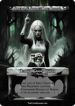 Phyrexian Oil Inspired Infected Elf Queen Example Custom Card