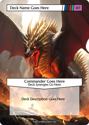 Red Dragon EDH Smartcard Card Personalization