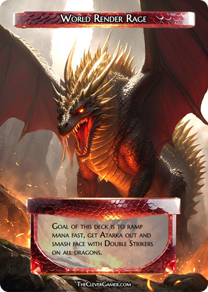 Red Dragon ECKOcard for Dragon Magic The Gathering Commander Decks