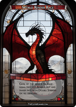 Red Stained Glass Dragon ECKOcard Full Customization