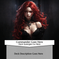 Seductive Vampire EDH Smartcard Card Personalization