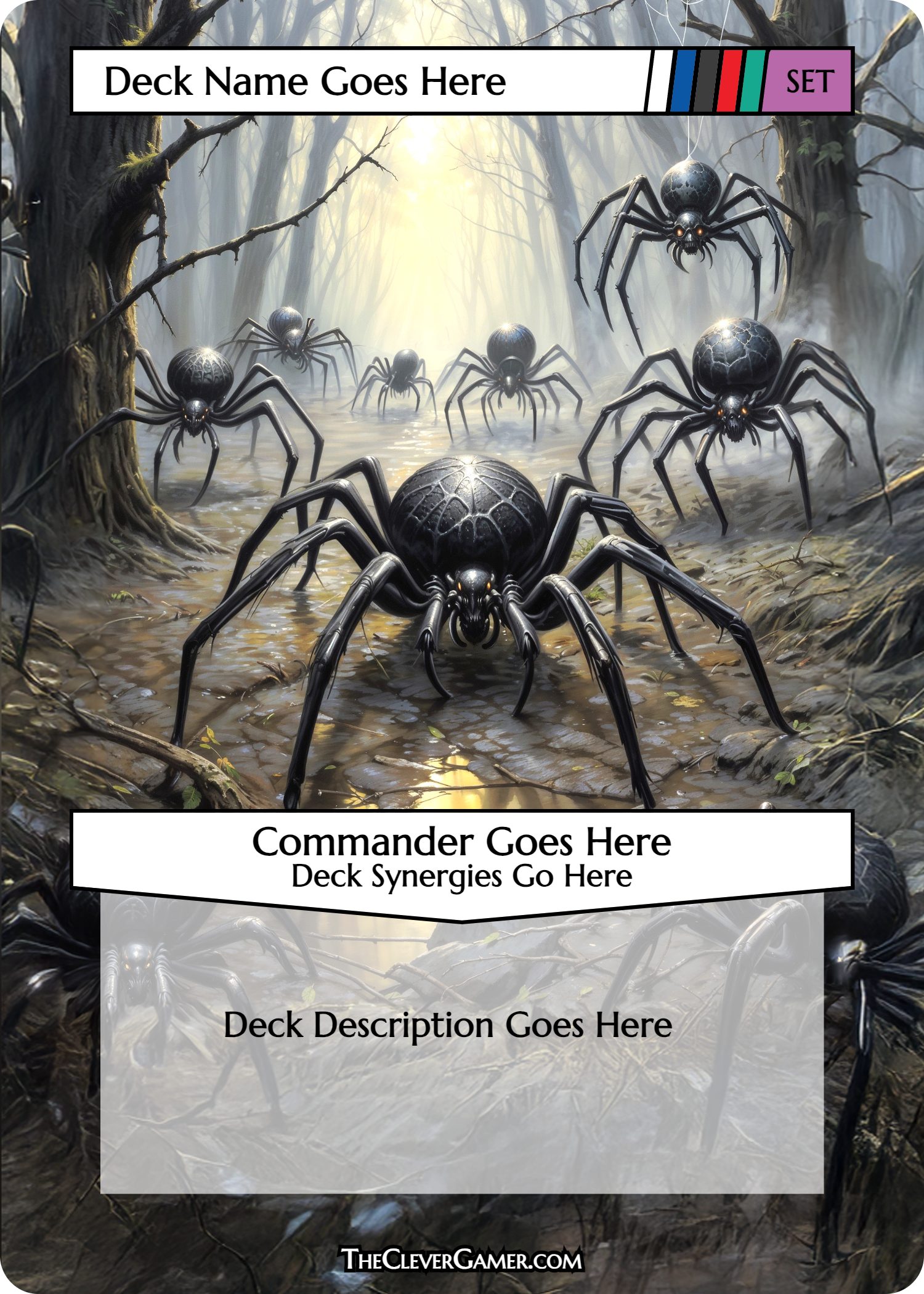 Spider Swarm ECKOcard Personalization Options