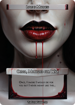 Up Close Female Vampire EDH Smartcard Card Custom Example