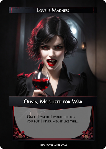 Wine or Blood Vampire  Card Customization Example