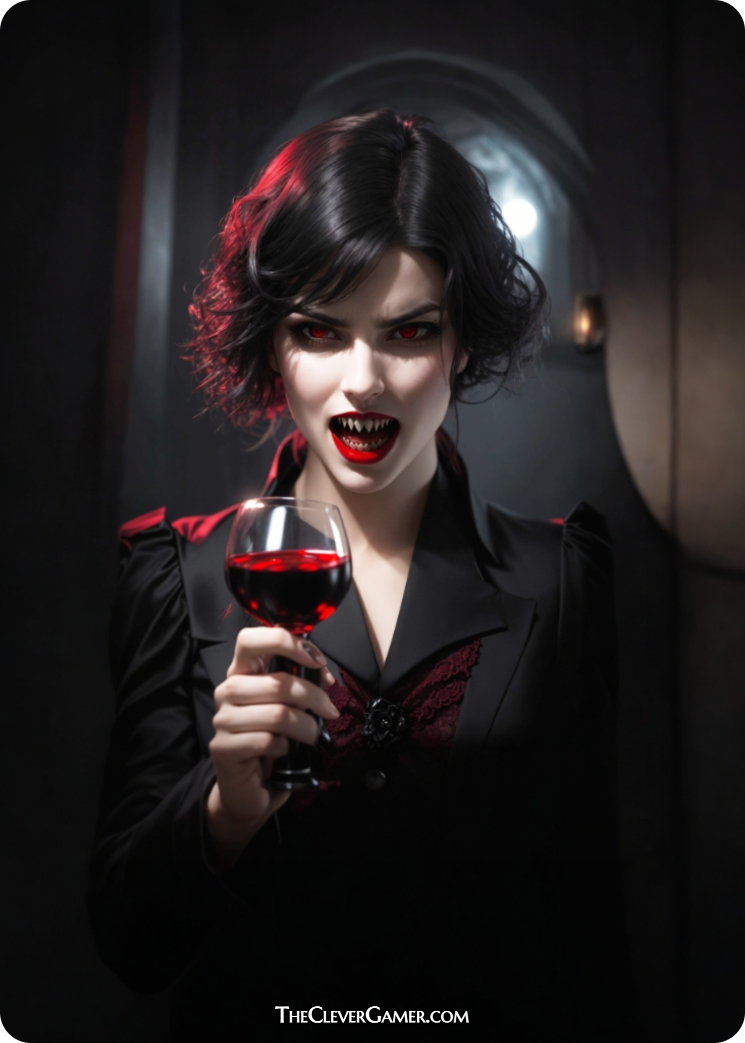 Wine or Blood Vampire Full Art